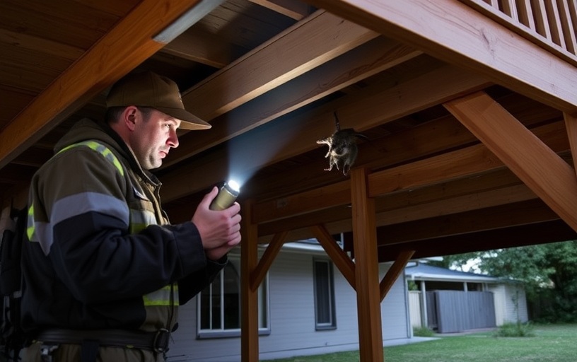 Under Deck Possum Removal in Auburn